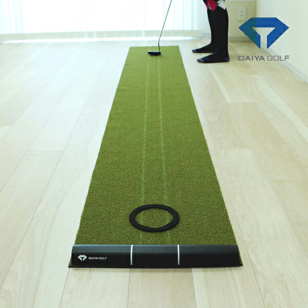 ダイヤ ゴルフ ダイヤパターグリーンHD4030 TR-477 練習器 DAIYA GOLF 自宅 練習 ラウンド トレーニング 高速グリーン ライン フラット ミドルパット 26ET