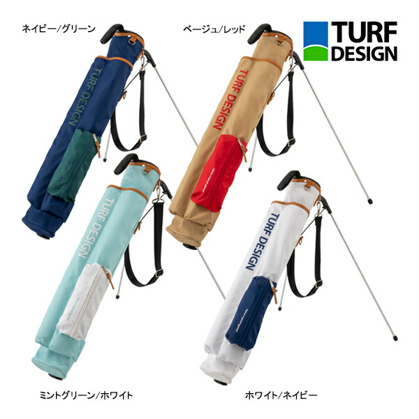 ターフデザイン ゴルフ ミニスタンドバッグ TDMS-BF70 TURF DESIGN GOLF SB Tone Fit ラウンド ナイロン 練習 軽量 パターポケット パラソル 雨の日 26ET