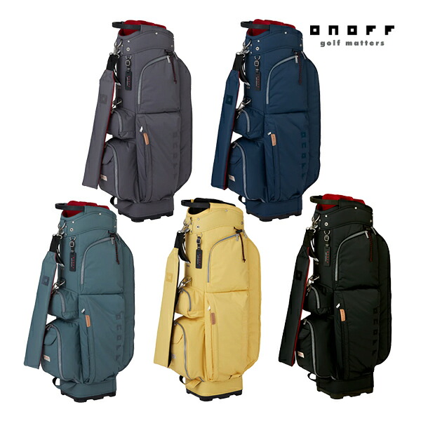 オノフ ゴルフ キャディバッグ OB0426 ONOFF GOLF Caddie Bag CB カジュアル 軽量 耐久性 定番 スクエアボトム 9型 ポケット 傘ホルダー シューズ収納 26ET|Japan Net Golf 店