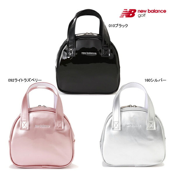 ニューバランス ゴルフ レディース ミニボストン バッグ 012-4981501 new balance GOLF MINI BOSTON BAG WORLD NB ブラック ピンク シルバー 25E SAL ASR