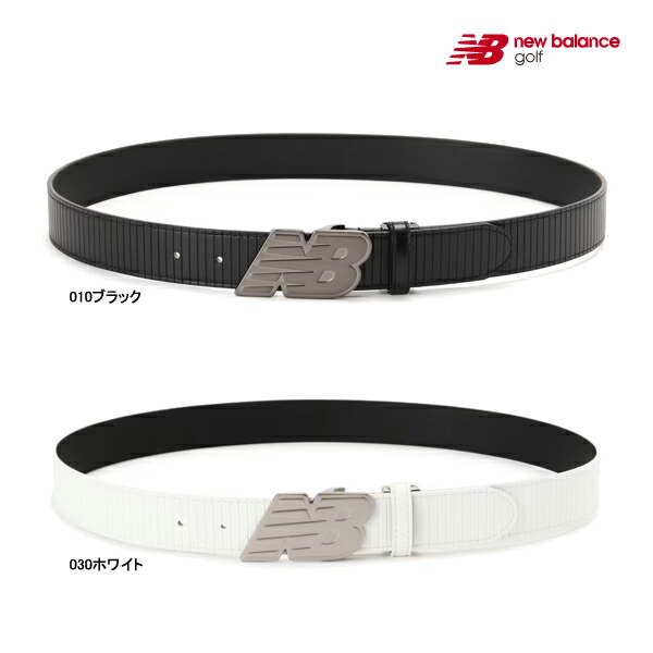 ニューバランス ゴルフ メンズ ベルト 012-4982002 new balance GOLF BELT WORLD NB ブラック ホワイト フリー 長さ調整 バックル ウエスト 25E SAL ASR