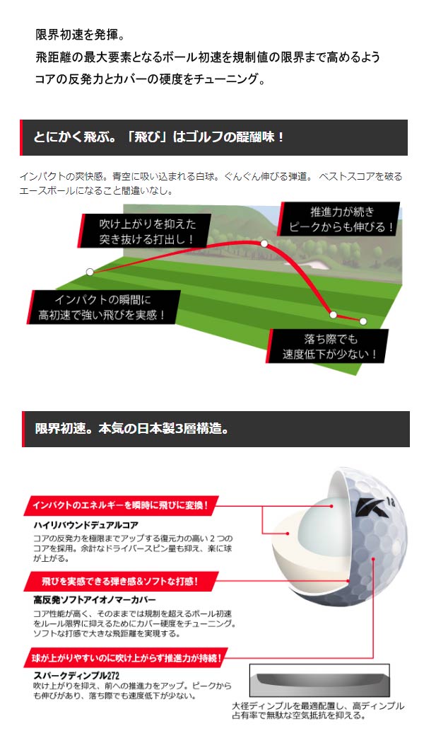 楽天市場 21年モデル キャスコ キャスコエース ゴルフボール 1ダース 12個入り Kasco Kascoace Japan Net Golf 楽天市場店
