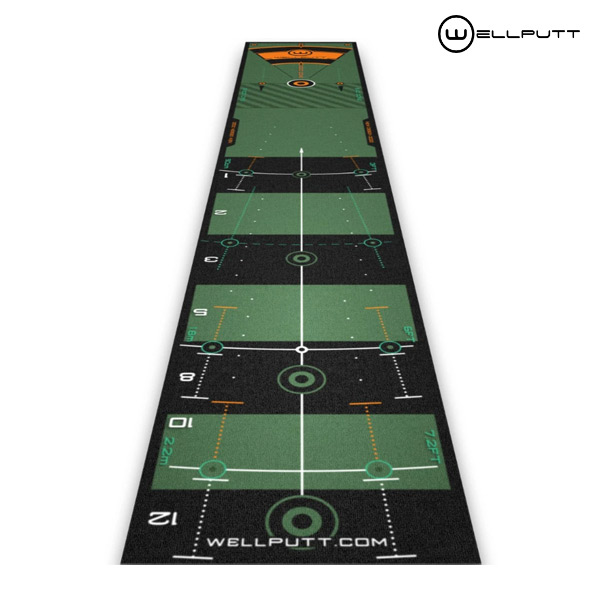 【23年年代順の連続真似形】ウェルパット wellputt パター引っ敷き 3m パット読み合わせる物の具 トレーニング用具-ゴルフ