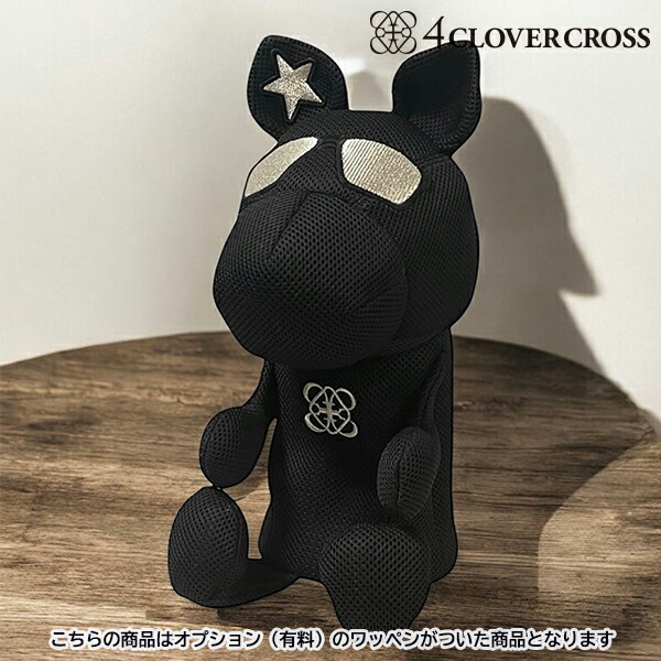 4クローバークロス パンドル ヘッドカバー【 ブラック メッシュ生地 カスタマイズ商品 - made by S.D】pandle 4clovercross 手作り 26E｜Japan Net Golf 店