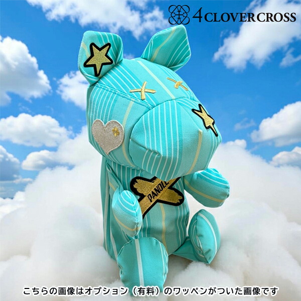 4クローバークロス パンドル ヘッドカバー【 ティファニーブルー ストライプ Awning fabric (撥水生地) made by S.D 】Premium Headcover pandle 4CC 高級 26E
