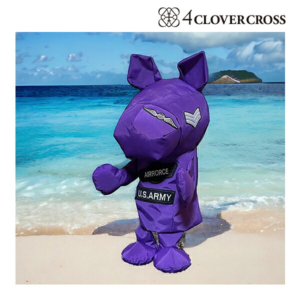 4クローバークロス パンドル ヘッドカバー【 US Army パープル made by S.D 】Premium Headcover pandle 4clovercross 26E