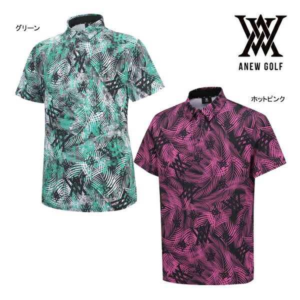 メンズ☆ANEW GOLF☆アニュー韓国SPRINKLED PATTERN半袖 メンズ☆ANEW GOLF☆アニュー韓国SPRINKLED PATTERN半袖