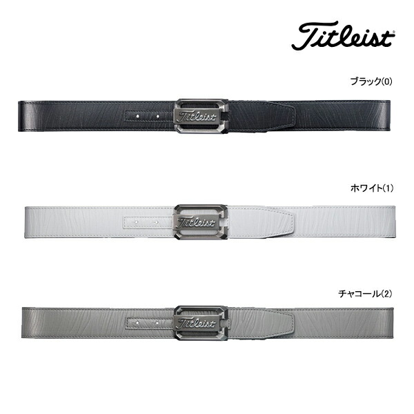 Titleist - &quot;Titleist&quot; リバーシブルベルト ホワイト/ネイビー Titleist ゴルフベルト（色：ホワイト系）｜メンズウエア