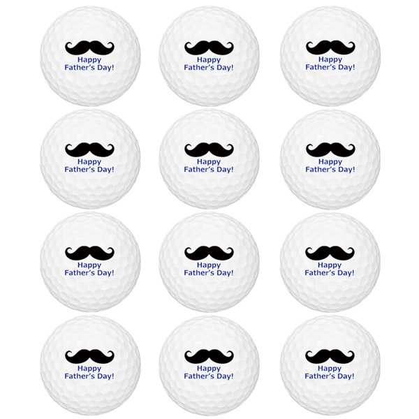 【ソッコーマーク】【23/24年モデル】父の日マーク入り！ゴルフボール 1ダース(12球) MK-11 ホワイト GOLF BALL
