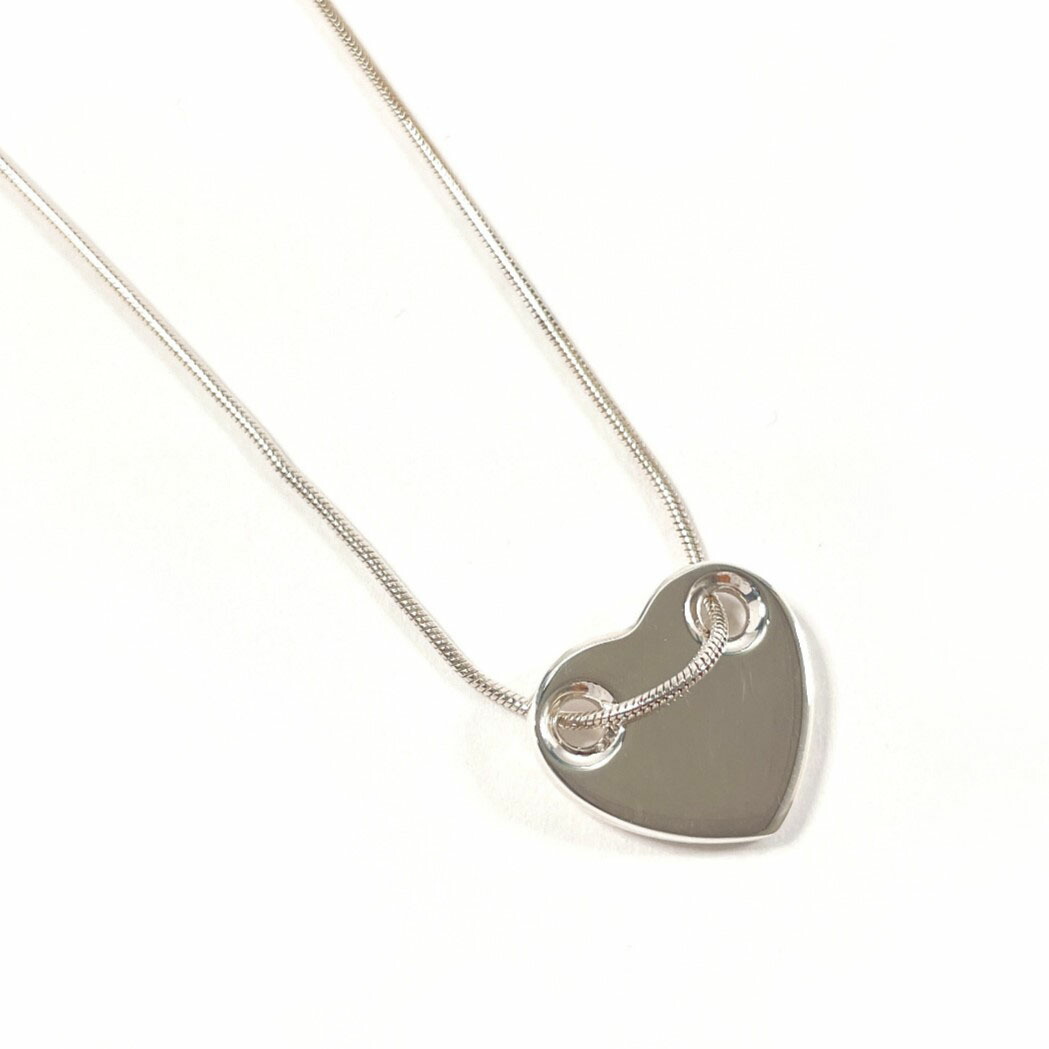 TIFFANY&Co. ティファニー ハートプレート ネックレス シルバー925 シルバー【中古】 レディース