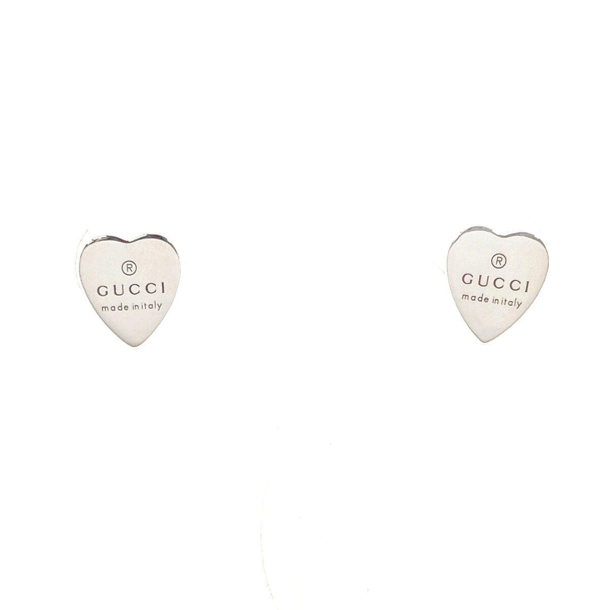 GUCCI グッチ トレードマーク ハートシェイプ 223990 J8400 8106 ピアス シルバー925 シルバー【中古】 レディース｜J-P-Brands 18,549円