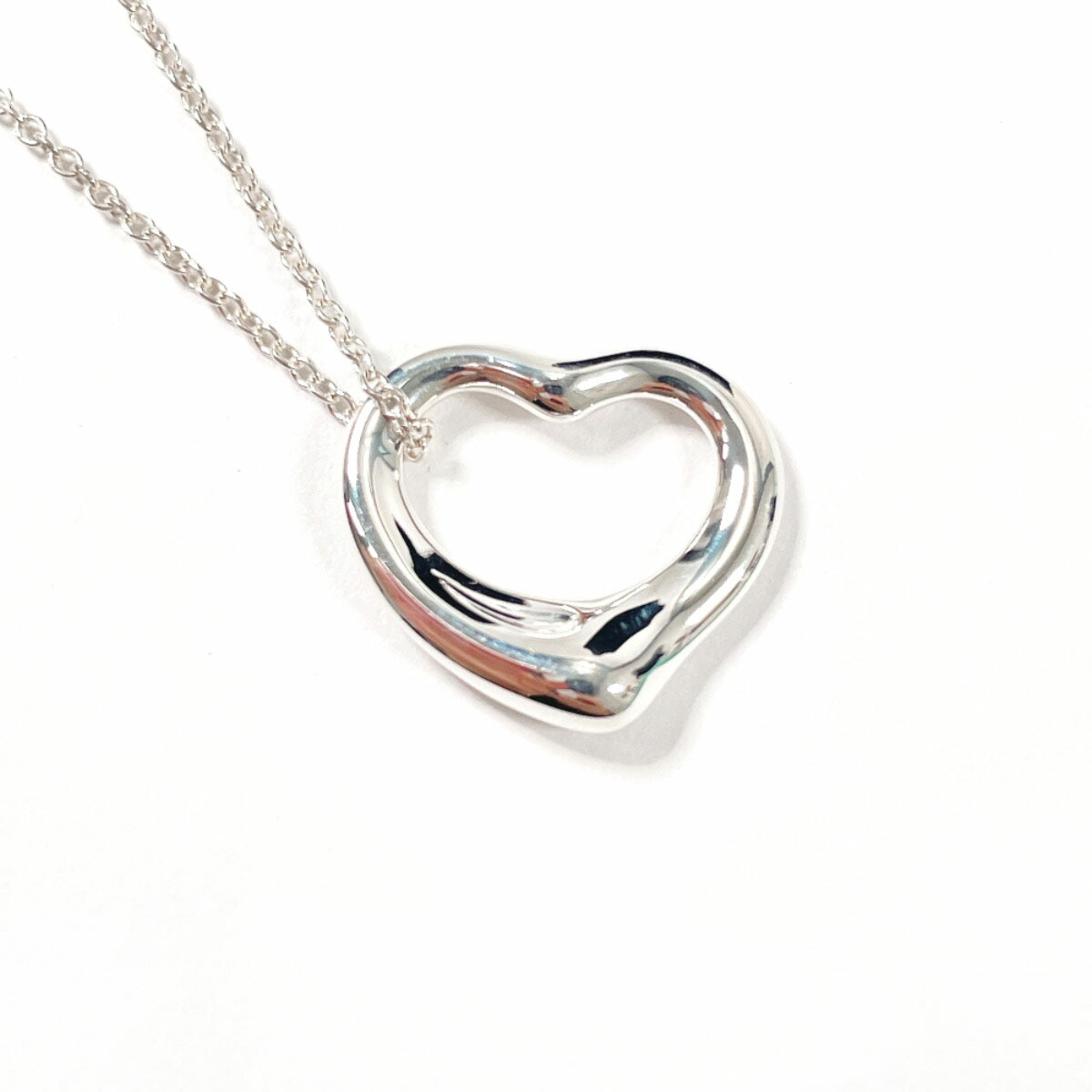 TIFFANY&Co. ティファニー オープンハート エルサペレッティ ネックレス シルバー925 シルバー【中古】 レディース