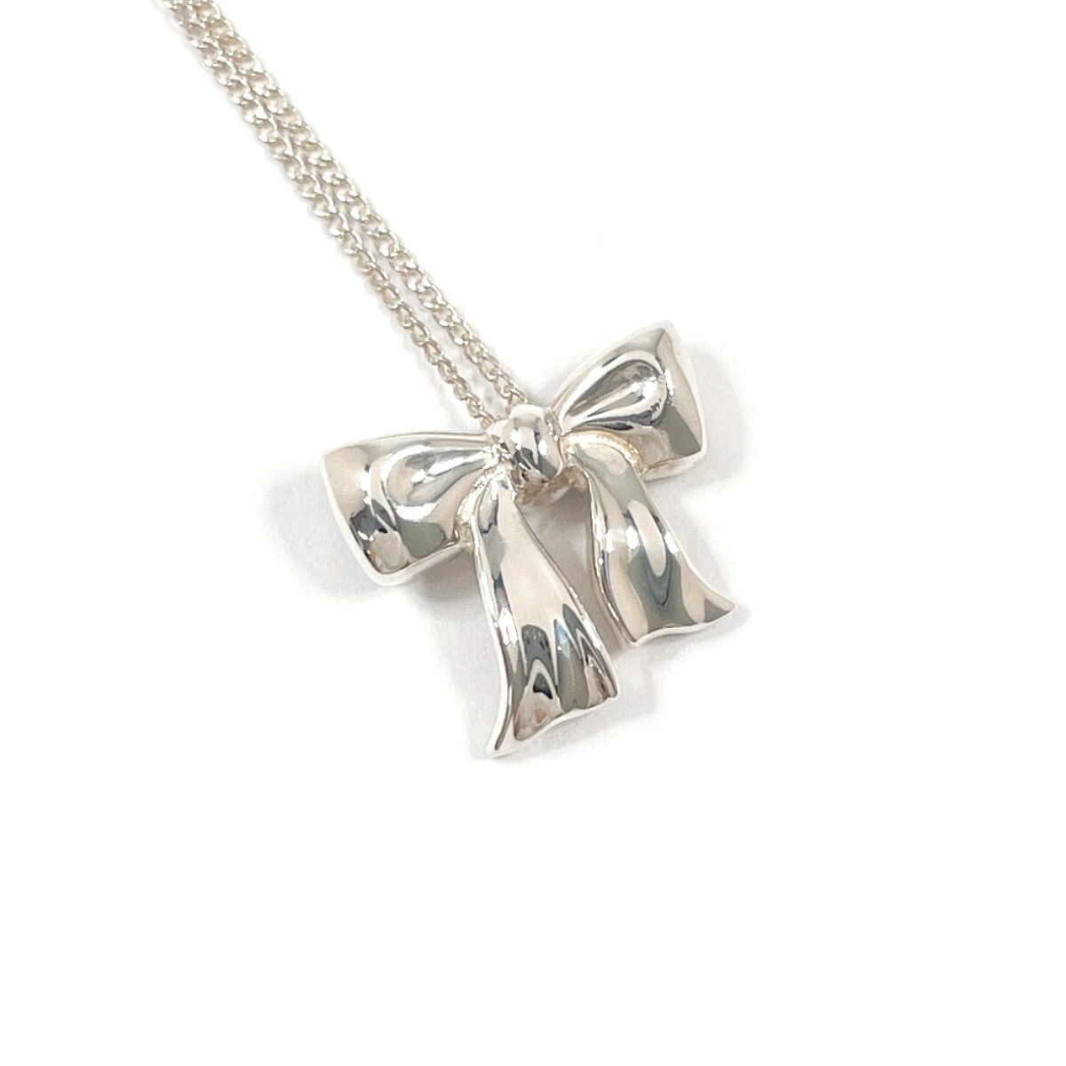 TIFFANY&Co. ティファニー リボン ネックレス シルバー925 シルバー【中古】 レディース 22,259円