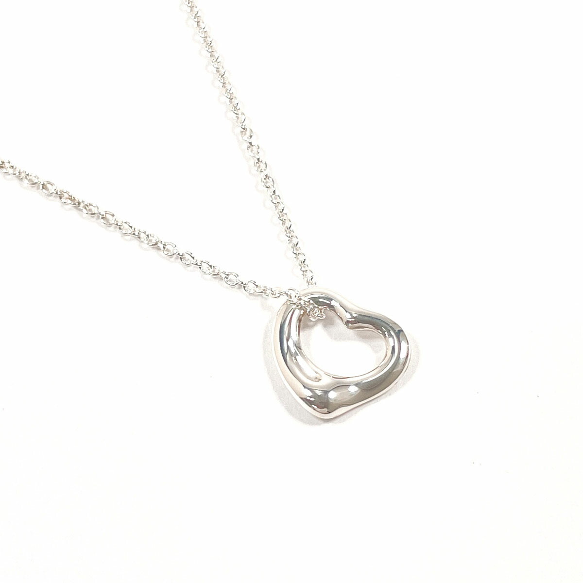 TIFFANY&Co. ティファニー オープンハート エルサペレッティ ネックレス シルバー925 シルバー【中古】 レディース