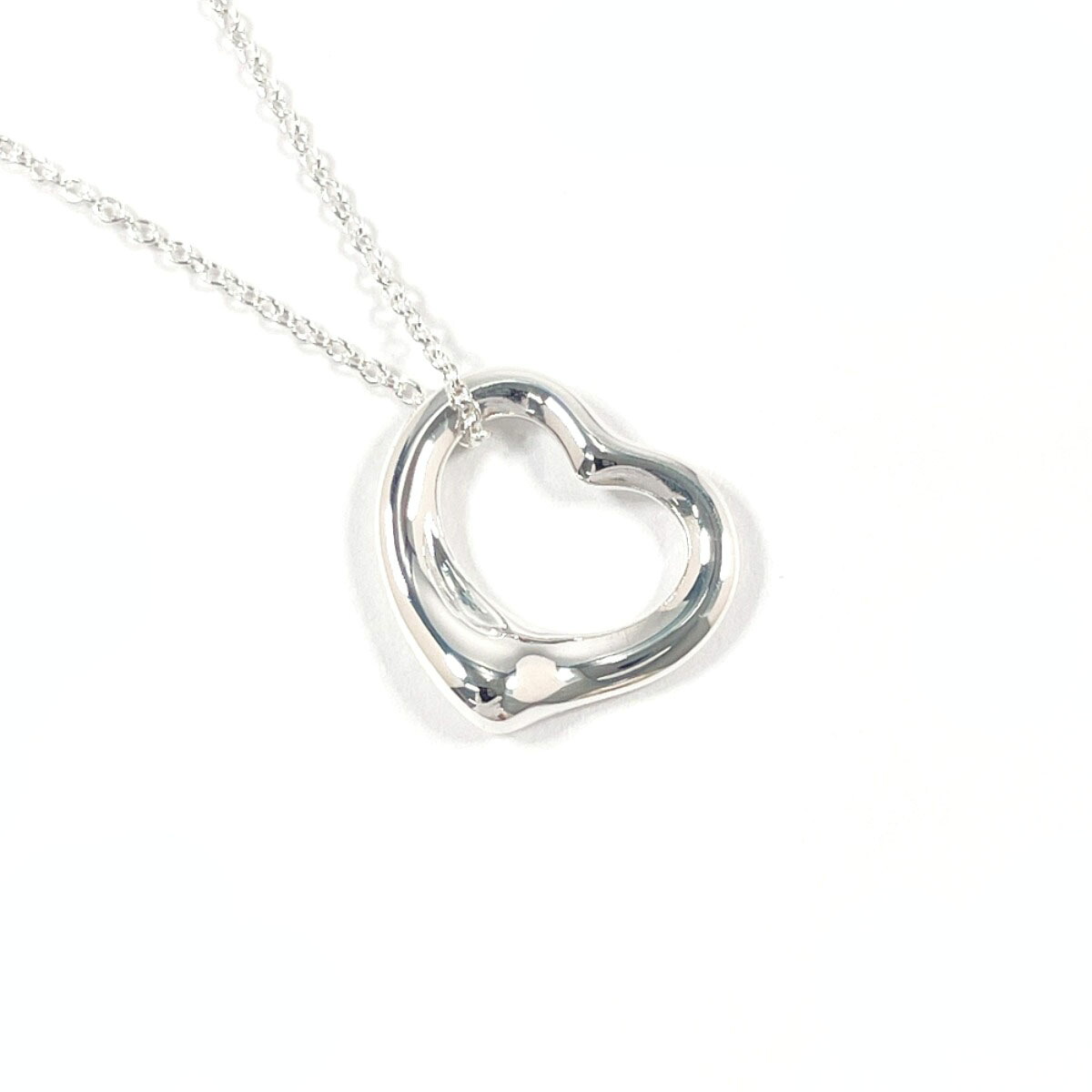 TIFFANY&Co. ティファニー オープンハート エルサペレッティ ネックレス シルバー925 シルバー【中古】 レディース｜J-P-Brands