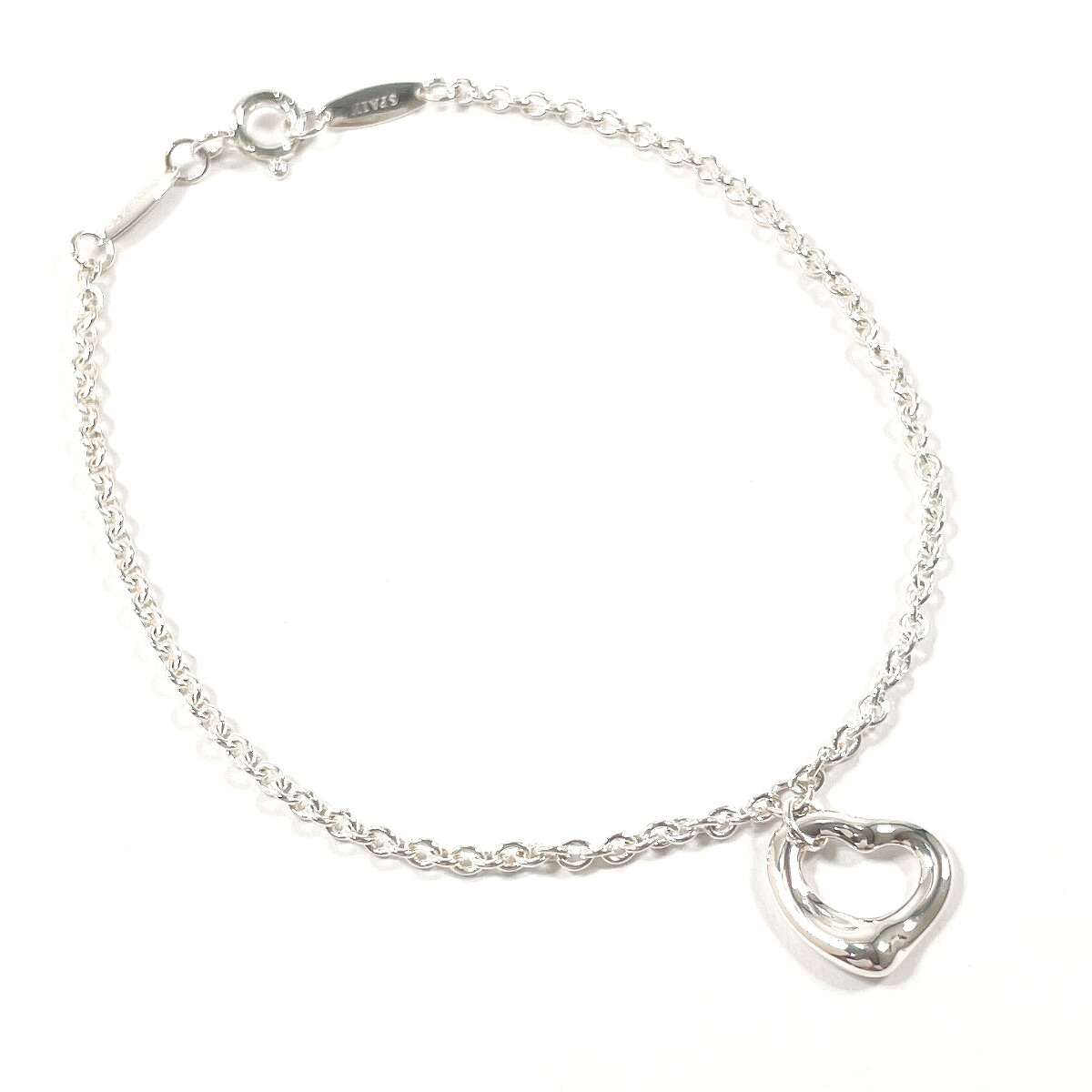TIFFANY&Co. ティファニー オープンハート エルサペレッティ ブレスレット シルバー925 シルバー【中古】 レディース