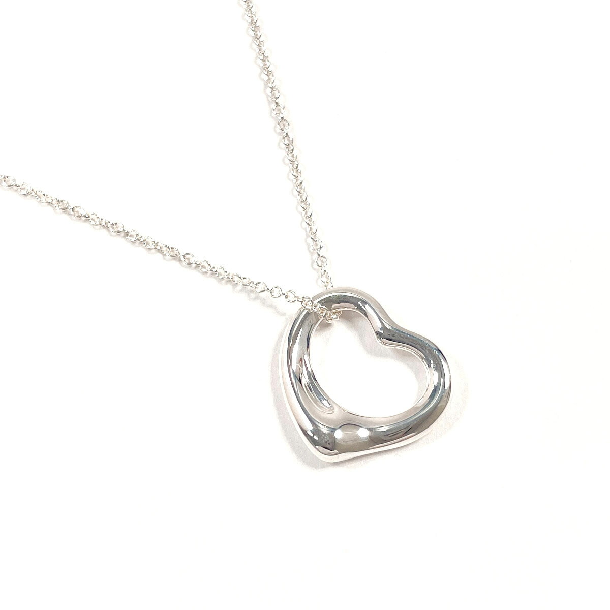 TIFFANY&Co. ティファニー オープンハート エルサペレッティ ネックレス シルバー925 シルバー【中古】 レディース