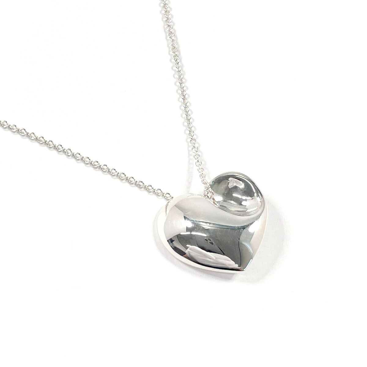 TIFFANY&Co. ティファニー フォールドハート ネックレス シルバー925 シルバー【中古】 レディース