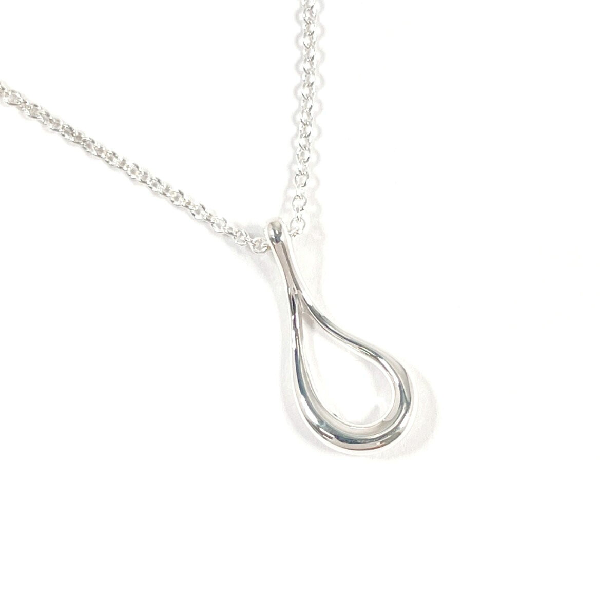 TIFFANY&Co. ティファニー オープン ティアドロップ エルサペレッティ ネックレス シルバー925 シルバー【中古】 レディース