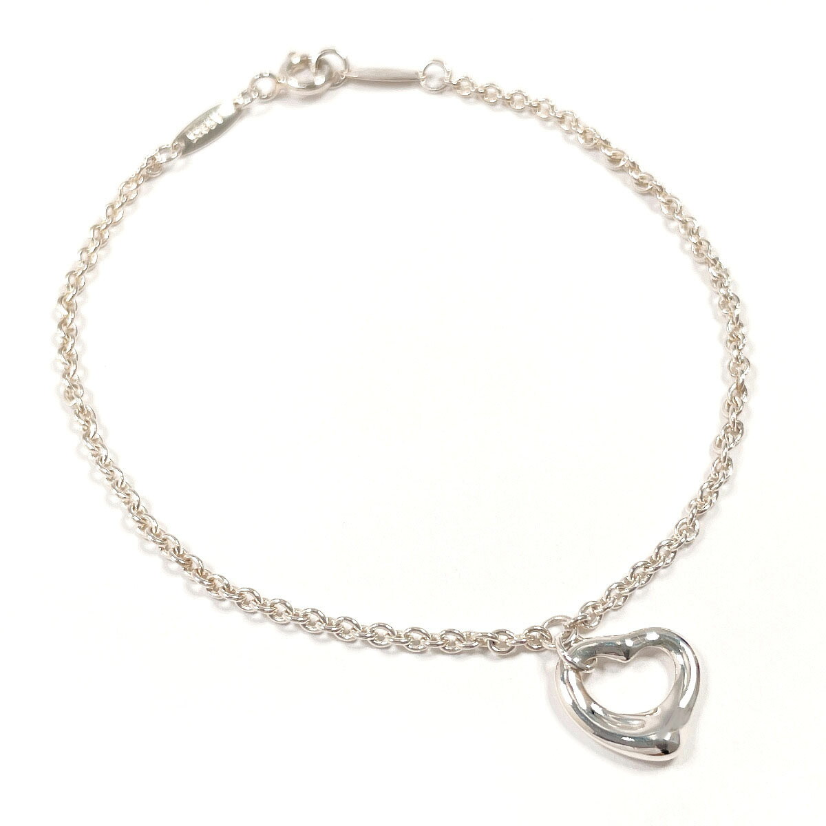 TIFFANY&Co. ティファニー オープンハート エルサペレッティ ブレスレット シルバー925 シルバー【中古】 レディース