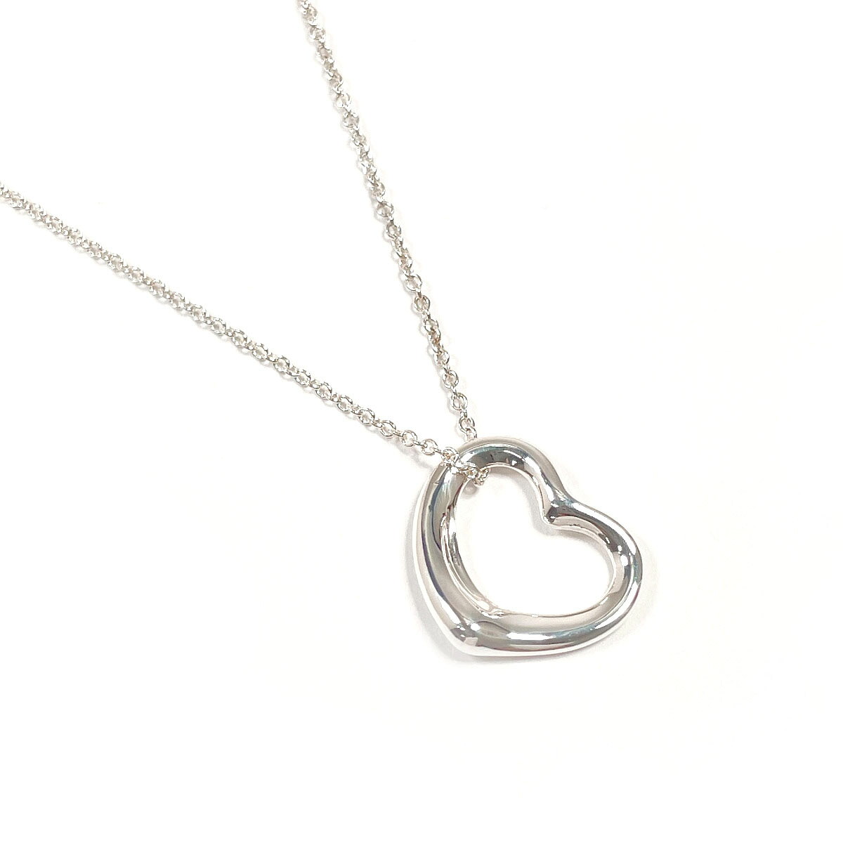 TIFFANY&Co. ティファニー オープンハート エルサペレッティ ネックレス シルバー925 シルバー【中古】 レディース