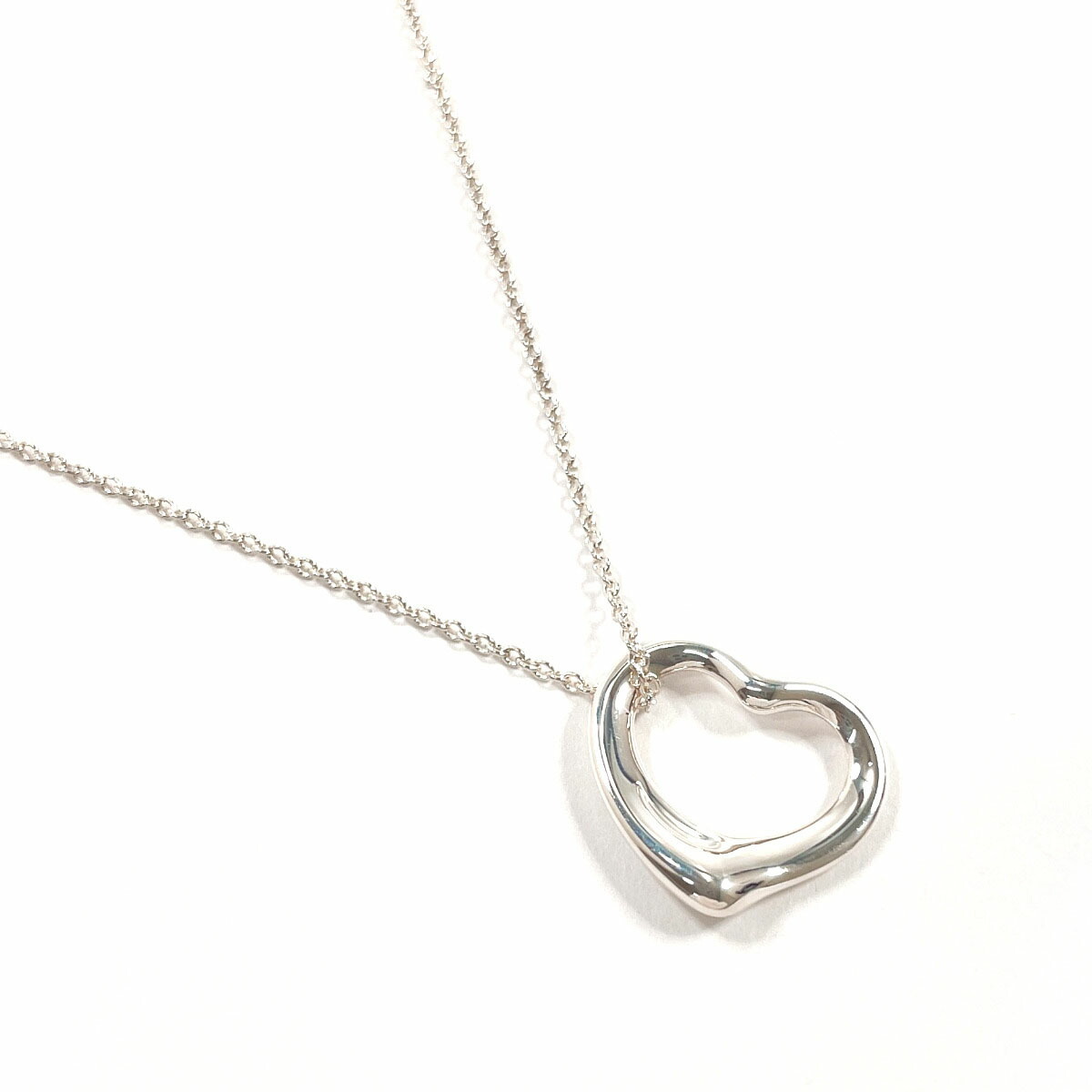 TIFFANY&Co. ティファニー オープンハート エルサペレッティ ネックレス シルバー925 シルバー【中古】 レディース