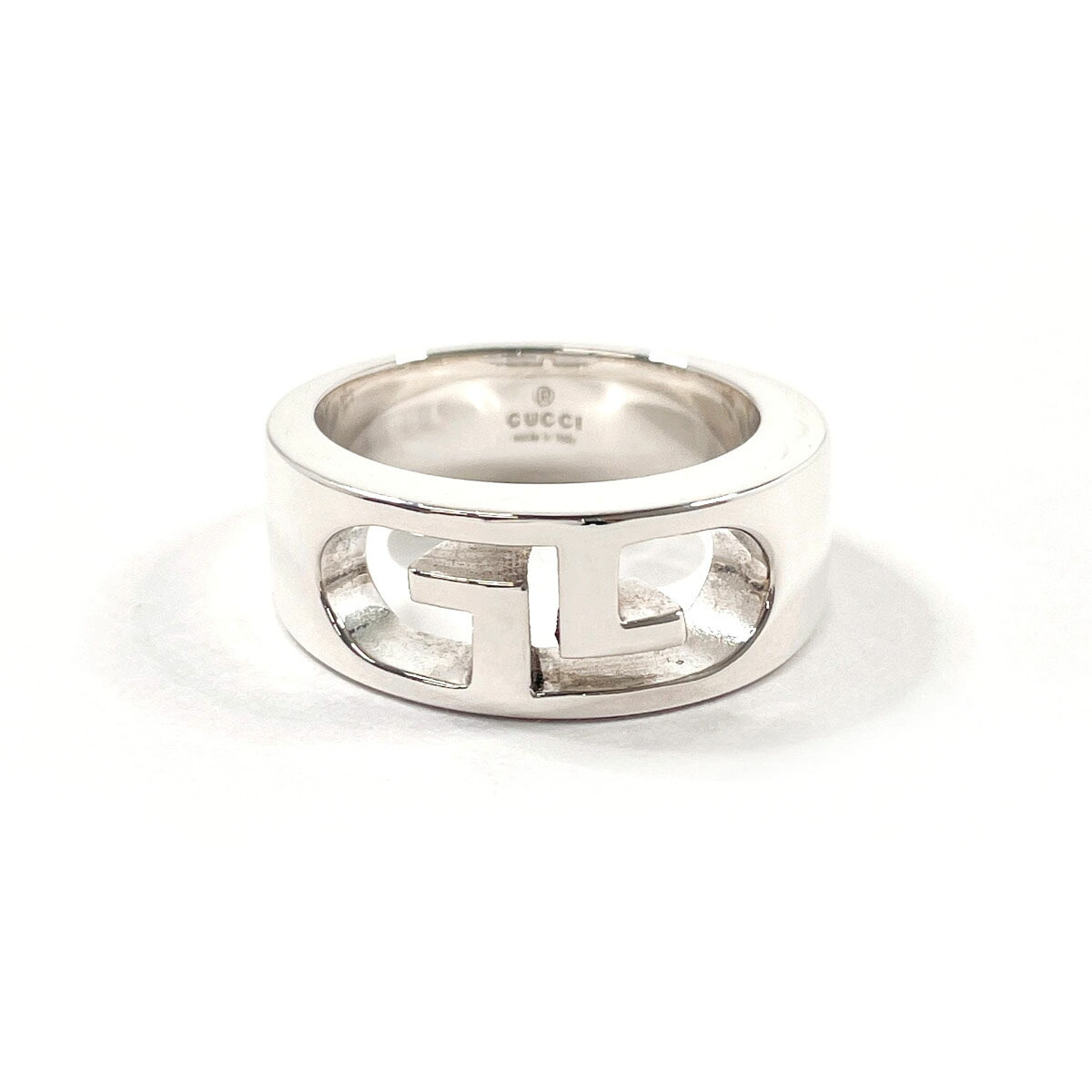 GUCCI グッチ ダブルG ロゴ リング・指輪 シルバー925 12 シルバー【中古】 ユニセックス|J-P-Brands