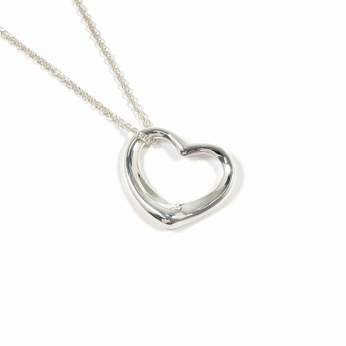 TIFFANY&Co. ティファニー オープンハート エルサペレッティ ネックレス シルバー925 シルバー【中古】 レディース