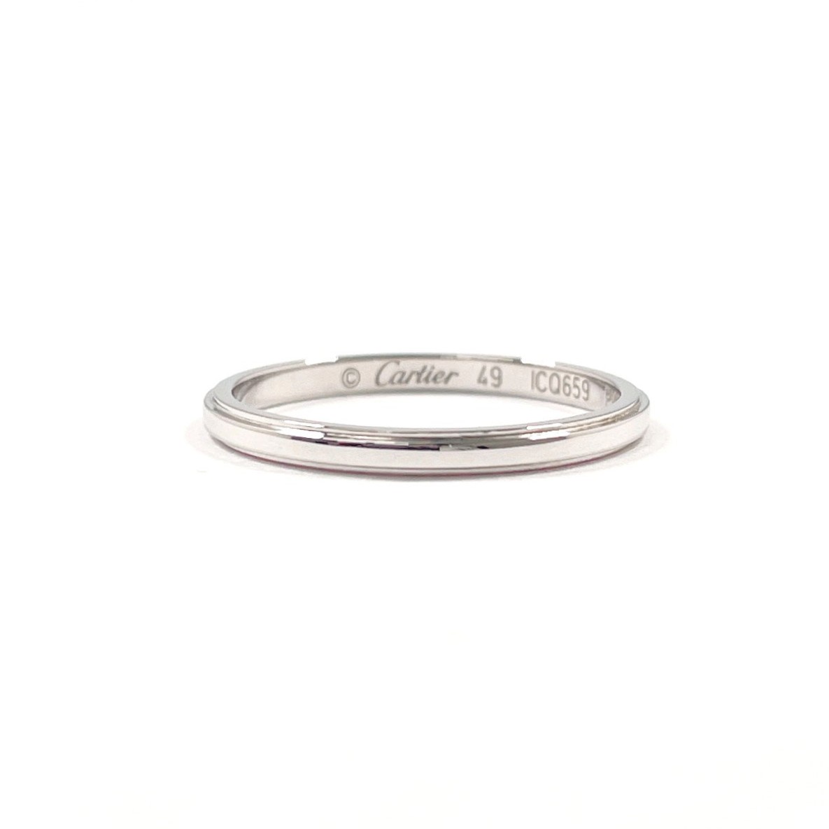 CARTIER カルティエ ダム—ル ウエディングリング リング・指輪 Pt950プラチナ 8.5 シルバー【中古】 レディース|J-P-Brands