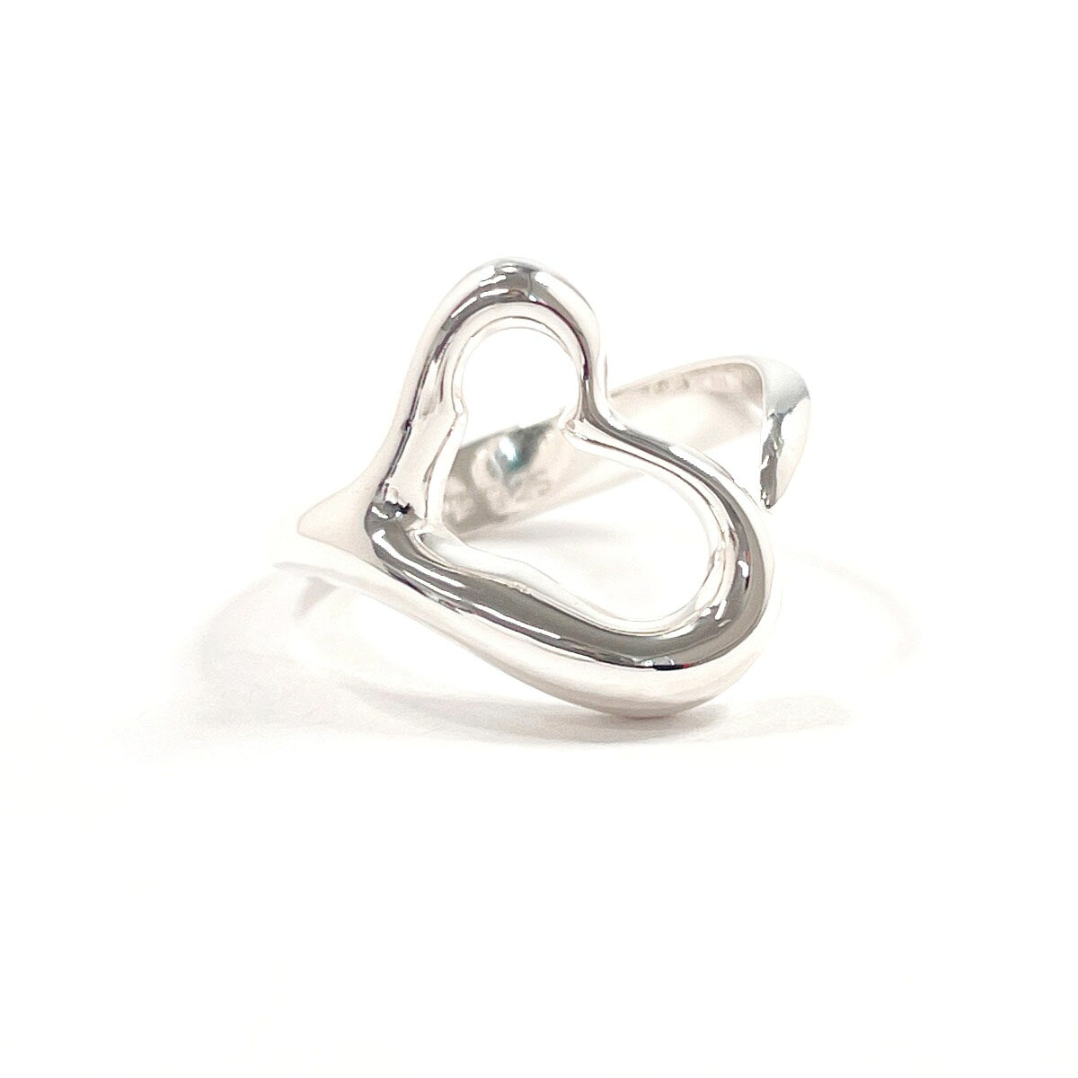 TIFFANY&Co. ティファニー オープンハート エルサペレッティ リング・指輪 シルバー925 8 シルバー【中古】 レディース｜J-P-Brands