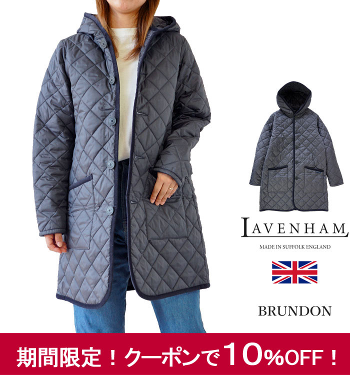 クーポン対象外 Lavenham レディース 10 Offクーポン発行中 Off ラベンハム ロング 正規取扱店 新作 国内 aw Ladies Brundon Model 数量限定 撥水加工 コート アウター ブランドン Brundon キルティングジャケット Lavenham Brundon Ladies Www