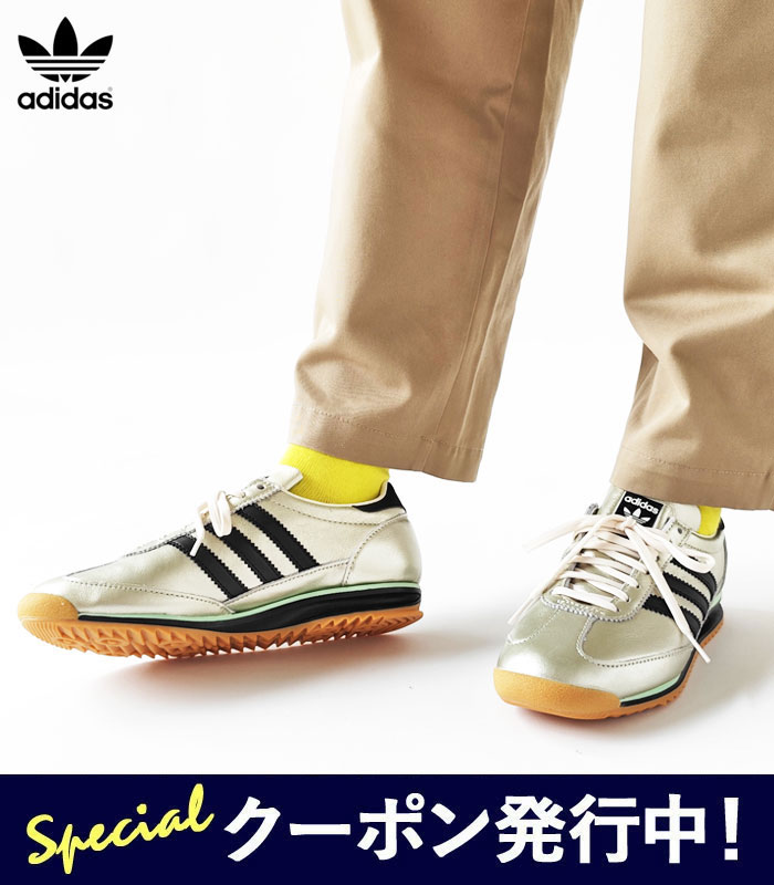 【★ポイント10倍＋最大1000円クーポン！】【SALE】アディダス adidas original スニーカー シューズ SL 72 OG W レディース 春 夏 秋 冬 メタリック ローカット シャンパンゴールド オフホワイト コアブラック JS3978≪返品交換対象外≫【2420】