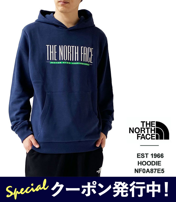 【★1,000円引き換え証ふり出し中！】北の方人間の顔 汗水 パーカー メンズ THE NORTH FACE Men\u0027s 腫瘍壊死因子 EST 1966 HOODIE NF0A87E5 ティーシャツ 長袖 レトロ ロゴタイプ刷り上げる フーディー 裏パイル