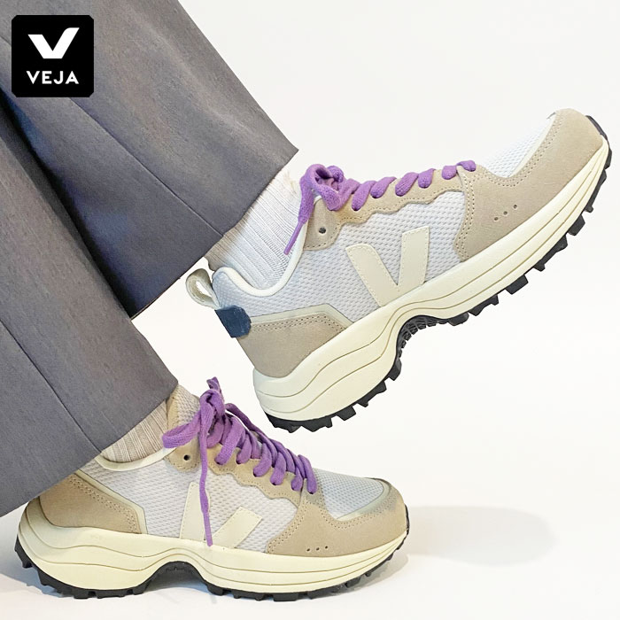 VEJA ヴェジャ ベジャ スニーカー レディース VENTURI II ALVEOMESH SNEAKER ヴェンチュリ 2 VJVR183755 シューズ 靴 ローカット スエードレザー ライトグレー【2440】
