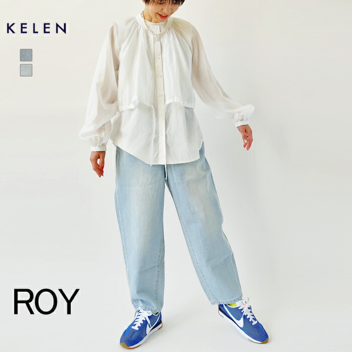 【★ポイント10倍＋最大1000円クーポン！】ケレン デニム パンツ レディース KELEN ROY イージーフィットデニム EASY FIT DENIM LKL25SPT2117 ブリーチ加工 ウォッシュデニム ジーンズ ジーパン ウエストゴム イージーパンツ 13,448円