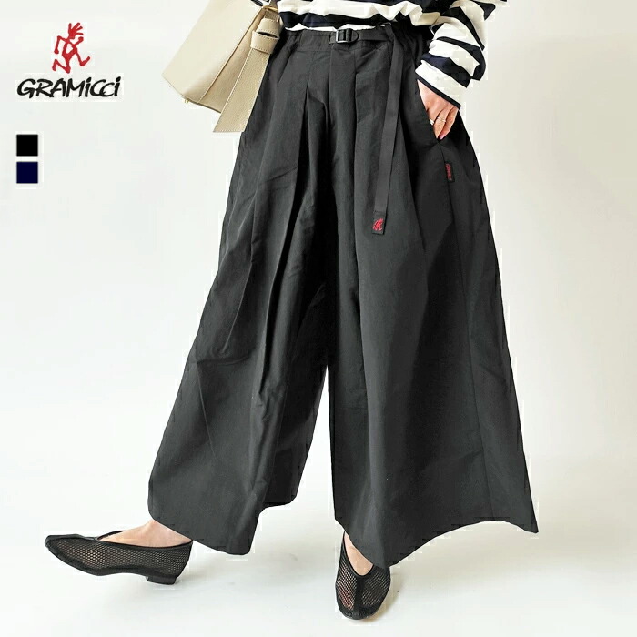【SALE】グラミチ GRAMICCI パンツ ワイトパンツ NYLON FLARE PANT ナイロン フレアパンツ レディース 春 夏 秋 スカーチョ ガウチョパンツ ロング ブラック 黒 ブリディッシュネイビー 紺 M L G2SW-SK034 【ネコポス対象】【2420】【クーポン対象外】【★】｜j-pia