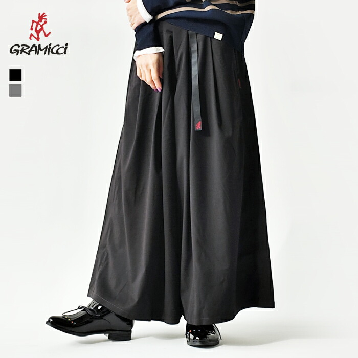 グラミチ GRAMICCI ズボン下 STRETCH GABARDINE FLARE PANT ギャバジン 太陽フレアズボン下 レディース 春 夏 秋 広広としたズボン下 スカーチョ ガウチョパンツ ロング 黒いこと 薄墨色 M L GLP4-FJP08 【2026SS-WOMEN】【引き換え証客体外】