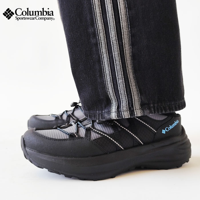 【★10%OFFクーポン発行中！】コロンビア Columbia スニーカー シューズ SKYBER SLIP スカイバー スリップ メンズ 春 夏 秋 靴 スリッポン アウトドア 軽量 ブラック Black 26.0cm-27.5cm YU8459【2026SS-MEN】