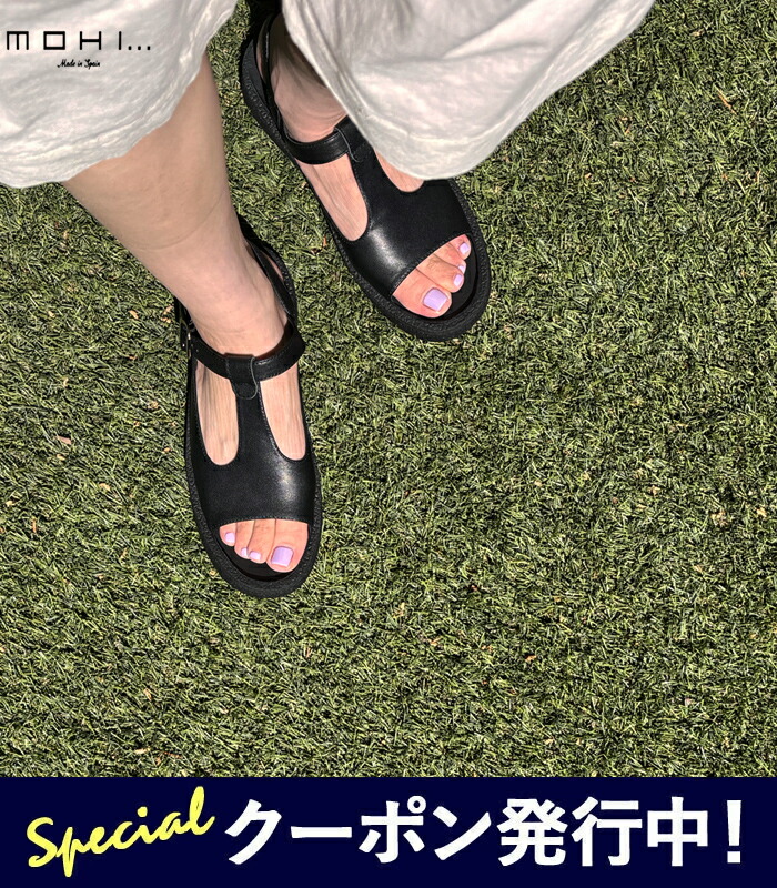 【★百貨店SALE押さえる引き換え証書き著す中！】モヒ MOHI サンダル Tストラップサンダル レディース 春 夏 なめし革 本革 滑っこい 靴 オープントゥ 黒 黒いこと NEGRO 36 37 38 23.0珊-24.0珊 8029-1 SETA 【2026SS-WOMEN】