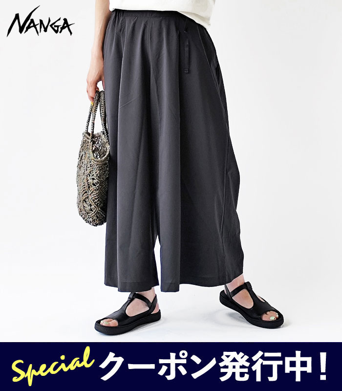 【★百貨店SALE制限事項引き換え証ふり出し中！】ナンガ NANGA ズボン下 EXCURSION WIDE PANTS W 観光旅行 広広としたズボン下 ウィメンズ レディース 春 夏 酉の方角天然ゴム UVとり捨てる 吸水速乾 黒いこと S M N2501-1D409B NA26S1D409 【2026SS-WOMEN】【ネコポス客体】