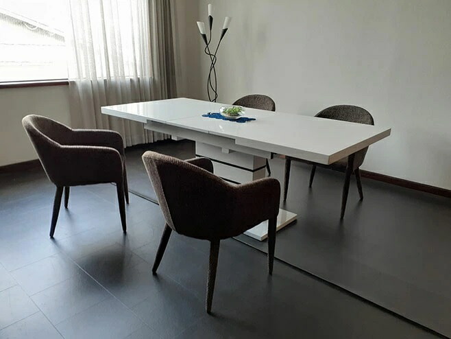 伸張式ダイニング5点セット 160ナポリ ベータ 伸長式ダイニングテーブル エクステンションテーブル 人用 ダイニングチェア モダン 食卓 送料無料 東北 北海道 沖縄 離島を除く Psicologosancora Es