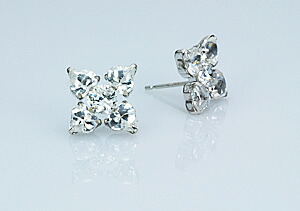 【P10倍】ピアス レディース キュービックジルコニア フラワーピアス 14k K14ホワイトゴールド 金属アレルギー対応 アレルギー対策 おしゃれ おすすめ 大人 シンプル 普段用 女性 20代 30代 40代 50代 日本製イエベ ブルベ|プレシャス 店