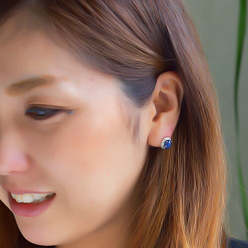 Jewelry Queen Rakuten Ichibaten Sd Transport Platinum Pt900 Sd Transport Platinum Pt900 Cabochons Earrings September Birth Stones Total 3ct Diamond Henchmen 10p01oct16