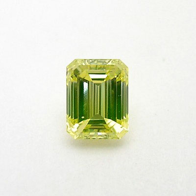 『尖んがり20倍』ファンシーインテンスグリニッシュイエロー 金剛石 ルース【FANCY INTENSE GREENISH YELLOW/SI1/0.393コンピュータ断層撮影法】(色合い金剛石/生まれながら)【上層階級】【珠玉 宝飾品】【差し上げ物】【目じるし無料】*