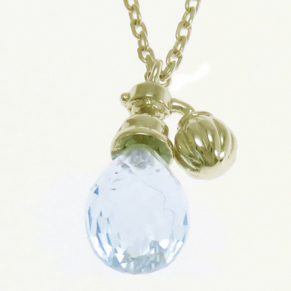 ネックレス ペンダント 香水瓶 ブリオレットカット カラーストーン K10 K18 Pt900 rapinesu-68547 24,585円