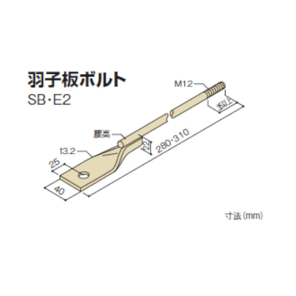 楽天市場】BXカネシン フリークランクアンカーボルト FCA2-45M12x450