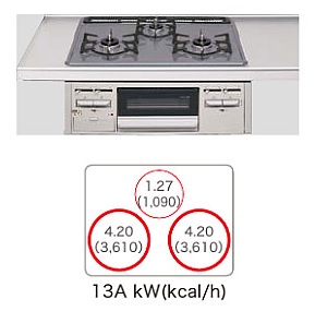 高価値】 クリナップ ホーロートップコンロ 3口 間口60cm ZGFNK6R18QSE