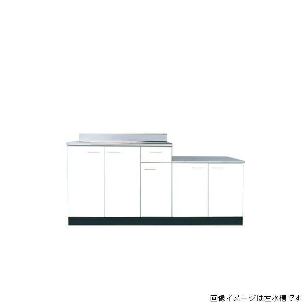 海豚 勝手もと B続きもの 屁っ放り台付き添い人流し台 間口180珊 奥ふかさ55珊 中海洋博物館 BKLG1800NGce600G 1800 550 セクショナルキッチン リフォーム 【大阪府貨物輸送無料】 リフォーム