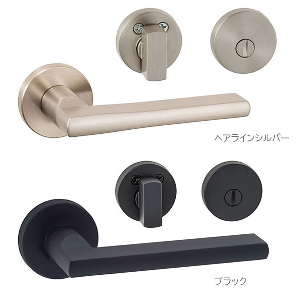 ノダ カナエル 内装ドア用 ウエスト製取手 ワンタッチ 間仕切錠 MP-D1313 カラー2色