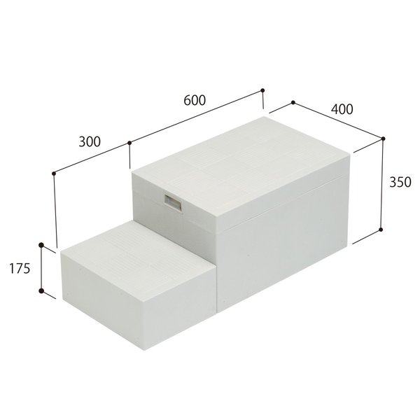 【法人限定】城東テクノ JOTO ハウスステップ CUB-6040 小ステップ付き HOUSESTEP
